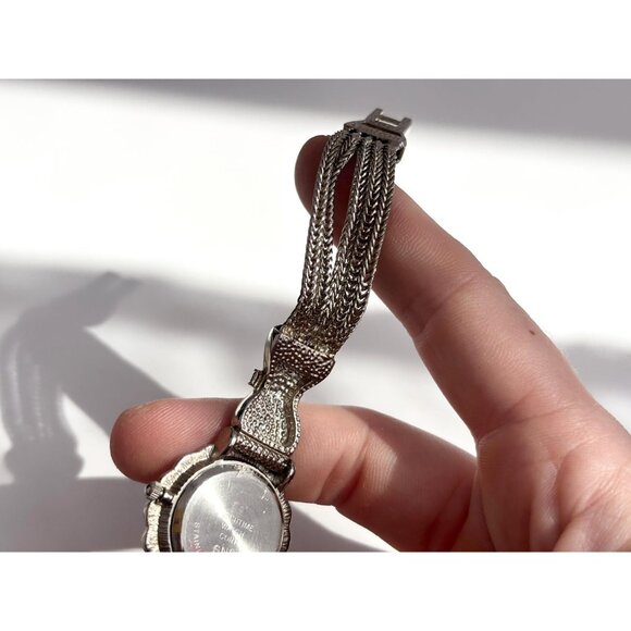 Art Deco Mayfair Silver T Stretch Ladies Vintage Wristwatch - 25mm - WORKS! - Picture 7 of 11